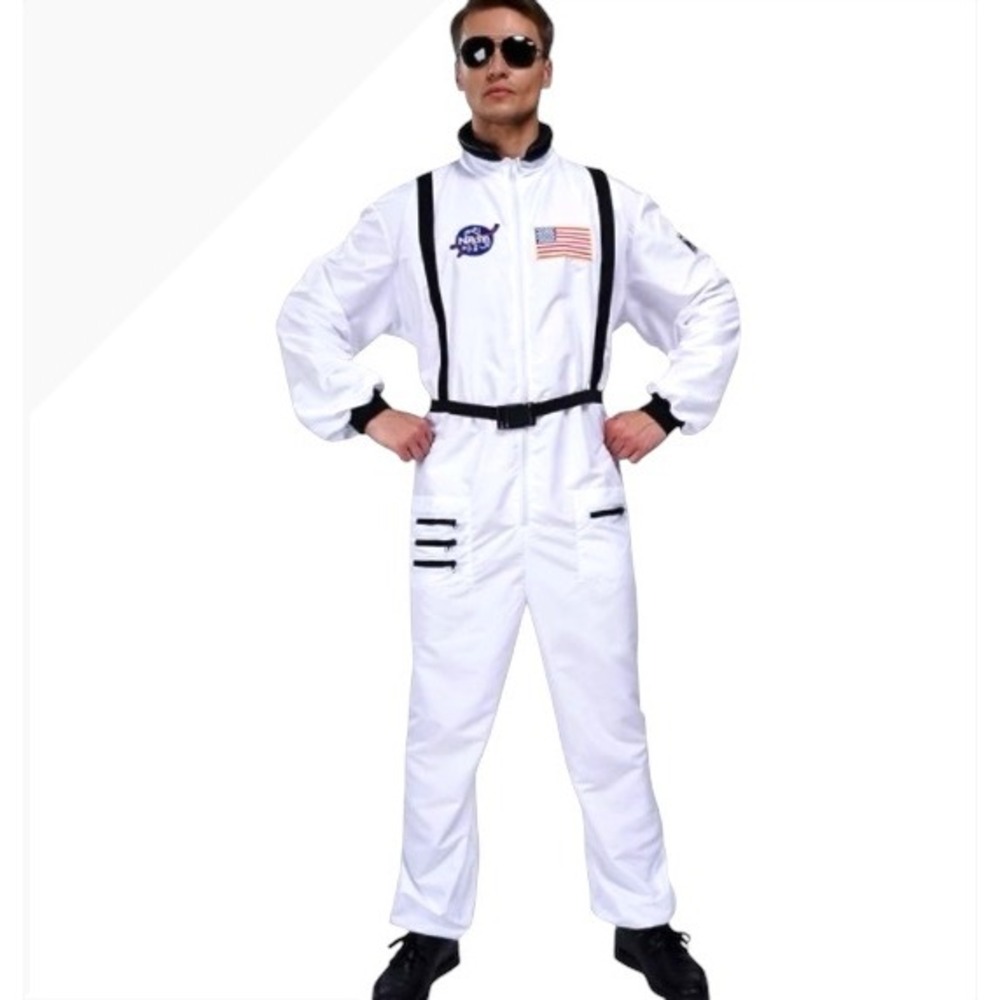 NASA‎ Astronaut Costume Jumpsuit Space Suit Cosplay Halloween Party Size Large